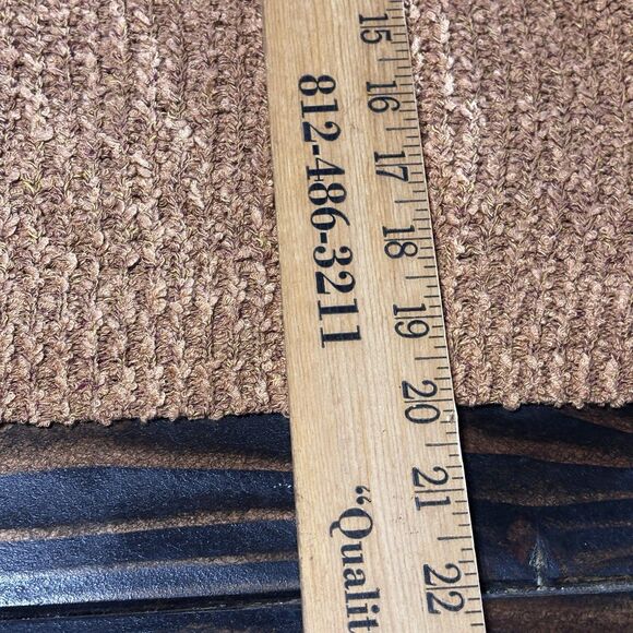 ILLA ILLA Cropped Oversized Knit Sweater, Golden Brown Cuffed 3/4 Sleeve Size L - Picture 8 of 12